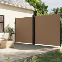 Ištraukiama šoninė pertvara taupe spalvos 220x1000cm