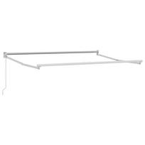 Mechaninis traukiamas markizės rėmas Baltas 25 x 2 m Aliuminis