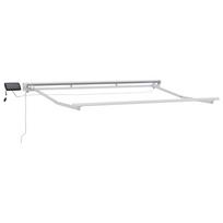 Rankinis markizės rėmas su LED Baltas 25 x 2 m Aliuminis