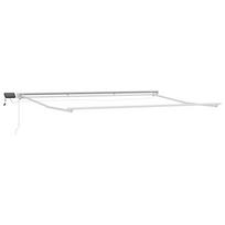Rankinis markizės rėmas su LED Baltas 45 × 3 m Aliuminis