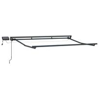 Rankinis markizės rėmas su LED Antracitas 35 x 2 m Aliuminis