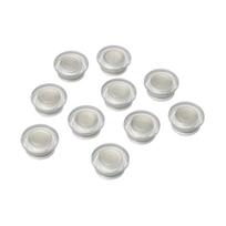 Stiklinės lentos magnetai NOBO CLEAR, 10 vnt./pak., 32 mm, skaidrūs