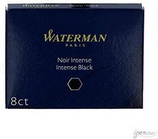 Rašalo kapsulės WATERMAN, 8 vnt, juoda