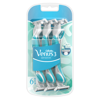 Vienkartiniai skustuvai VENUS 3 Sensitive, 6 vnt.