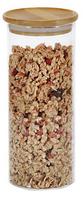 Indas biriems produktams, stiklas/bambukas, 1,2 l, D 10 cm, H 20 cm, vnt