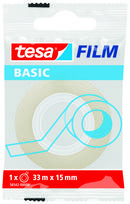 Lipni juosta TESA Film Basic, 15mm x 33m, skaidri