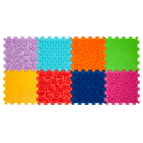 Ortopedinios sensorinis kilimėlis „Ortek Mix Puzzle“ 8 elementai