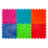 Masažinis ortopedinis kilimėlis „Puzzle Mix““ 6 vienetai