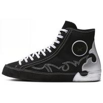 Converse Chuck Taylor All Star Sasha Wave Pattern Casual High-Top Canvas Shoes Women Sneakers Blue White 565002C 36