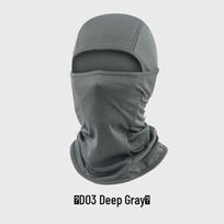 UV Protection Cycling Balaclava: Sun, Wind & Neck Guard One Size tamsiai pilka spalva