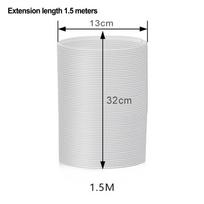 Įtemptas išmetimo vamzdis 130 mm x 1,5 m 150 mm x 1,5 m 150 mm x 2 m