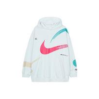Nike moteriškas vėjo nepraleidžiantis megztinis su gobtuvu baltas EU L balta