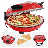 Teesa Supreme pizza oven + window shovel 405°C stone 1200W strong