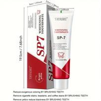 SP-7 Probiotinė dantų pasta, šalinanti apnašų dėmes Geltonos dantų dėmės pašviesina, Whiten Fresh Breath Trigubai balina dantis 100g-1pcs