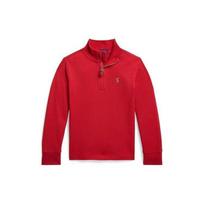 Polo Ralph Lauren Vienos spalvos Aukštu kaklu Pusiau užsegamas Laisvalaikio ilgomis rankovėmis Vaikams viršutiniai drabužiai Raudonas 323898990-005 M