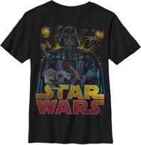 ŽVAIGŽDŽIŲ KARAI Berniukiški Darth Vader koviniai marškinėliai S juoda