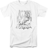 Batman - Bat Sketch T-Shirt Size S S balta