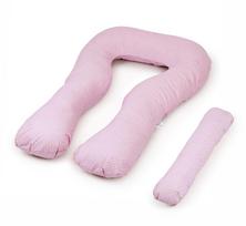 FLUMI nėščiosios ir maitinimo pagalvė TYPE U, Pink Dots