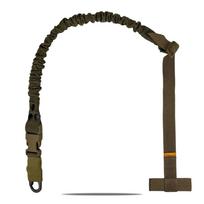 Šautuvo diržas RAGNAROK THOR Single-Point Shoulder Sling with Plate Carrier Attachment Coyote Brown, HK Snap Hook