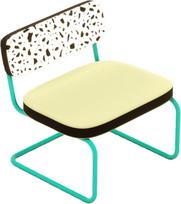 Seletti Kėdė Seletti Superlounge Chair su žaliu rėmeliu terrazzo