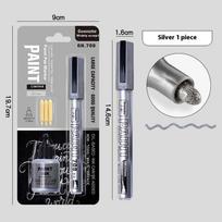 Metallic Paint Marker Pens With Ink Set Gold Silver Black White Permanent Art Markers For Manga Crafts Scrapbooking Art Supplies sidabras