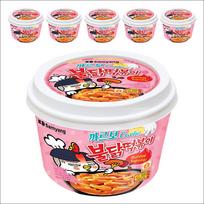 Samyang Carbo Buldak Tteokbokki (Kremas ir aštrus) 179g x 4 puodeliai / 6 puodeliai 179g x 4ea