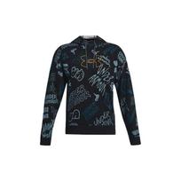 Under Armour Rival All Over Print Training Hoodie Men Hoodies Black 1367924-001 L