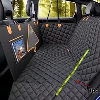 Tvirtas šuns automobilinės kėdutės saugos diržas su kietu pagrindu ir tinklelio atlošo atrama - Suderinamas su visureigių/minivenų galinės sėdynės kelionėmis, augintinio prilaikymo sistema