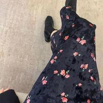 Summer High Fanny Pack Hip Sexy Slim-fit Floral Print Skirt S juoda