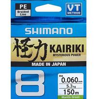 Shimano Plecionka Shimano Kairiki 8 0,060mm 150m 5,3kg M. Green 59WPLA58R00