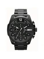 Dyzelio vyriškas kvarcinis chronografo laikrodis, 51 mm ciferblatas, nerūdijančio plieno apyrankė, tinkamas oficialioms progoms DZ4283 juoda