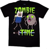 Adventure Time Men's Zombie Time T-Shirt S juoda