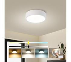 Brilagi - LED lubų šviestuvas POOL, 18 W, 230 V, 3000/4000/6000 K, skersmuo 20 cm, balta