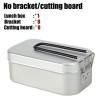 Ultralight Tableware Camping Cookware Lunch Box Cooking Pots Picnic Accessories Outdoor Cutlery Kitchen Set Hiking Sports gray