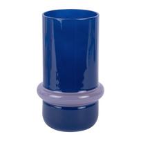 Tamsiai mėlynos spalvos iš stiklo vaza (aukštis 22 cm) Animado Anillo – PT LIVING