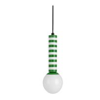 Žalios spalvos iš metalo kabantis šviestuvas ø 12 cm Rayado Retro – Leitmotiv