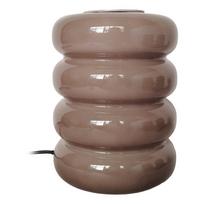 Taupe spalvos iš stiklo stalinis šviestuvas LED (aukštis 16,5 cm) Aro – Leitmotiv