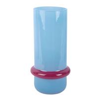 Šviesiai mėlynos spalvos iš stiklo vaza (aukštis 28 cm) Animado Anillo – PT LIVING