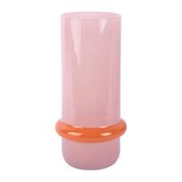 Šviesiai rožinės spalvos iš stiklo vaza (aukštis 28 cm) Animado Anillo – PT LIVING