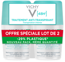 VICHY 48HR Intensive Roll-On antiperspirantas, 2 vnt.