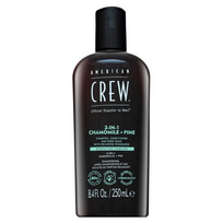 Šampūnas, kondicionierius American Crew 3-in-1 Chamolie + Pine, 250 ml