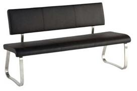 Minkštasuolis MCakcent Arco, juoda sp., 175 cm x 59 cm x 86 cm
