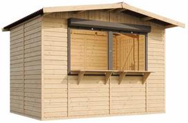 Medinis prekybinis kioskas Timbela SmartSide M150Z, 199 cm x 303 cm x 232 cm, ruda sp.