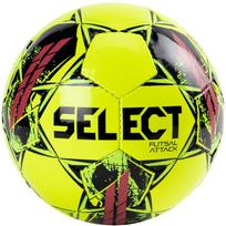 Futbolo kamuolys Select Futsal Attack 17623, 4 dydis, juoda sp./raudona sp./geltona sp.