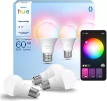 Lemputė Philips Hue LED, A60, 2200 - 6500 °K, E27, 8 W, 806 lm, 3 vnt.