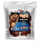 Uniq Pets Duck Legs skanėstai šunims su antiena, 500 g