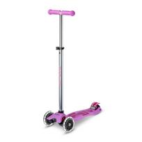 Paspirtukas Maxi Micro Deluxe Glow LED šviečiantis violetinis