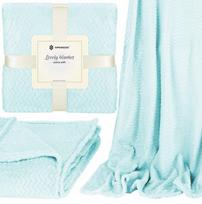 Pledas Springos Lovely Blanket HA7156, žydra sp., 200 cm x 220 cm