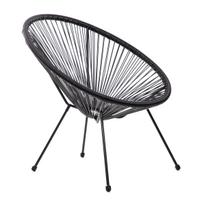 Krėslas Homla Acapulco Fiesta 891958, juoda sp., 70 cm x 73 cm x 80 cm
