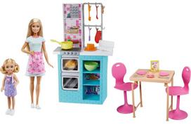 Lėlė - figūrėlė Mattel Barbie Doll & Chelsea Baking Playset HBX03, įvairių spalvų